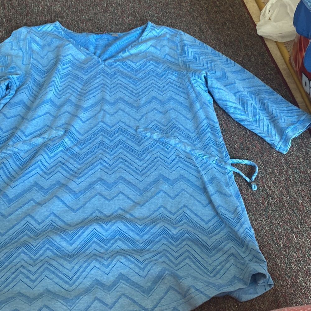 Merrell large blue blouse - Picture 2 of 7